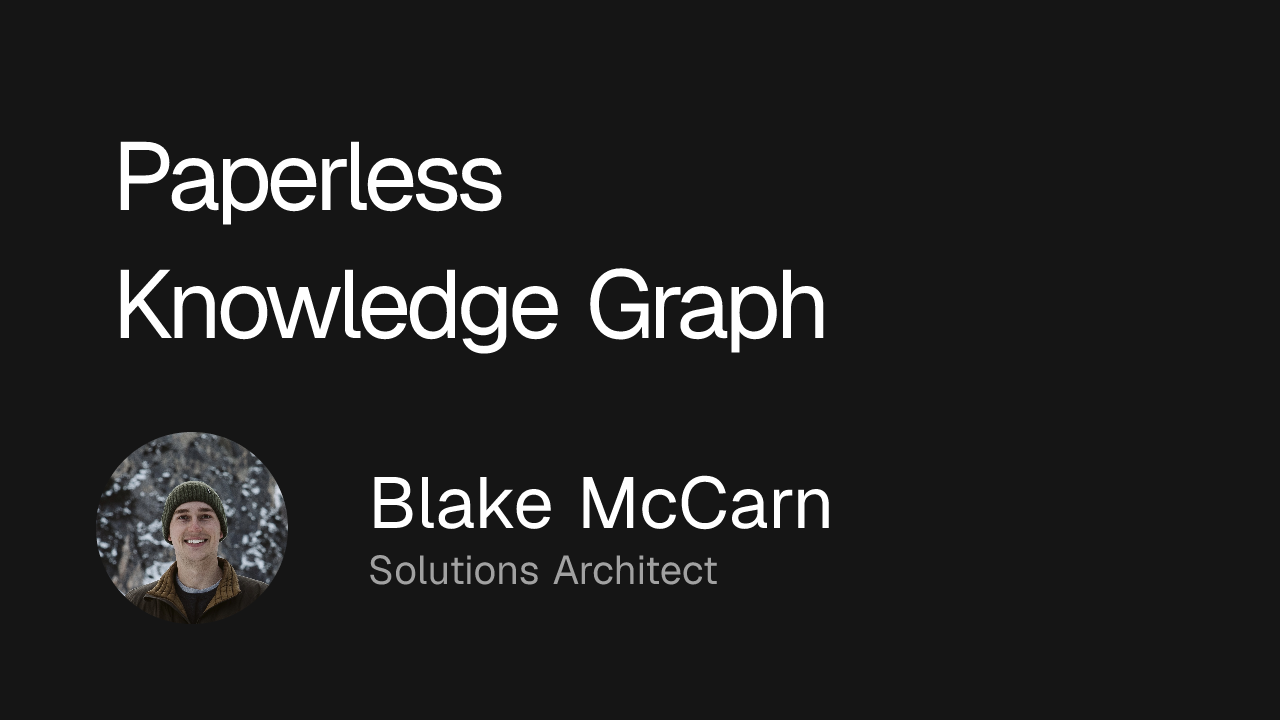 Paperless Knowledge Graph